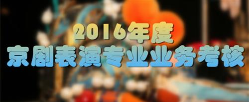 啊嗯嗯啊来艹我的逼啊视频国家京剧院2016年度京剧表演专业业务考...